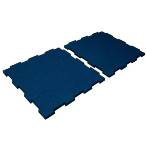 Rubber Tile Lock Blue