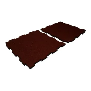 Rubber Tile Lock Red