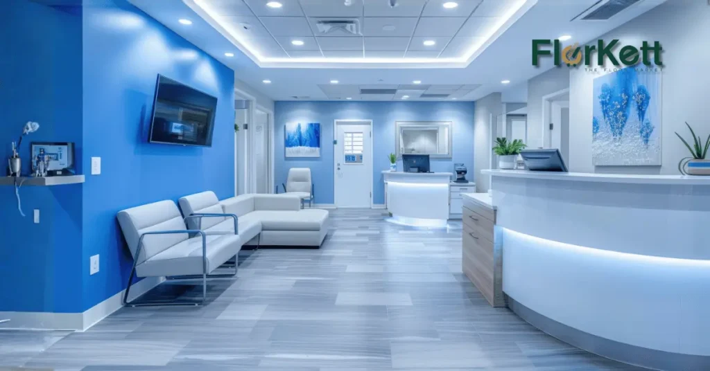 High-traffic non-porous material | clinic flooring | Florkett