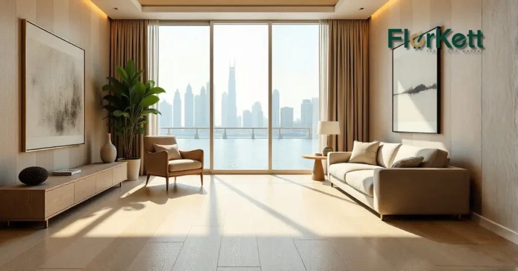 Modern vinyl floor in a stylish interior | Vinyl Flooring Supplier in Dubai | Florkett