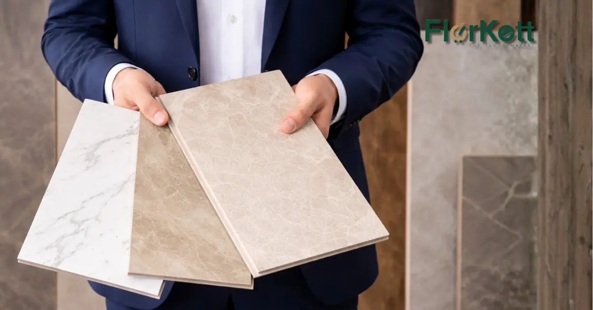 Porcelain tiles in a modern Dubai interior | Florkett