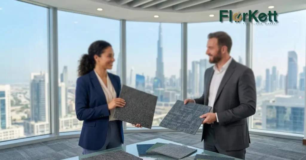 PP vs Nylon carpet tiles in Dubai commercial spaces | Florkett