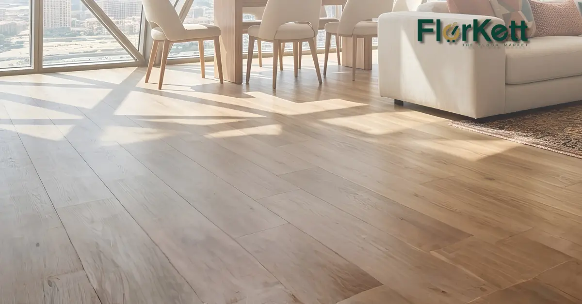 Vinyl flooring in Dubai with modern design and easy maintenance | florkett